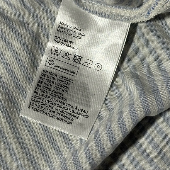 H&M Blue and White Striped Blouse - Picture 3 of 10